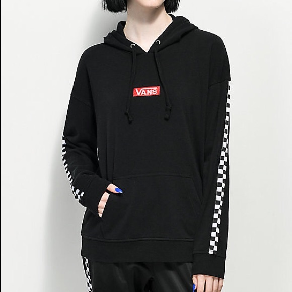 black checkered vans hoodie